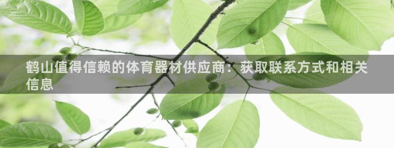 富联娱乐李 411O31 娱乐：鹤山值得信赖的体育器